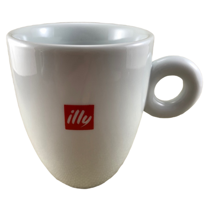 Illy White O Handle Mug IPA Italy