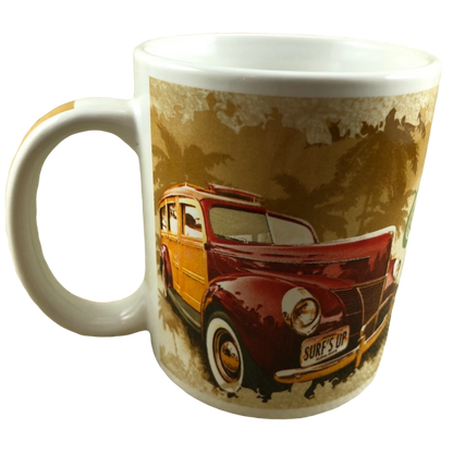 Vintage Surf Mug Treasures Of Aloha