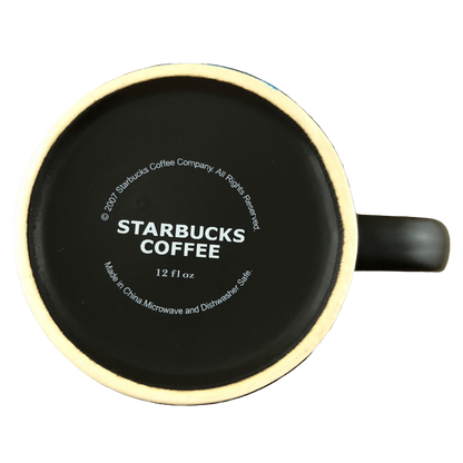 Grande Latte Chalkboard Matte Black With Red Interior 12oz Mug Starbucks