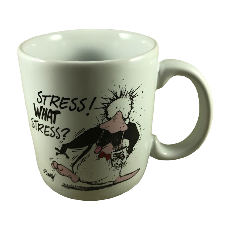 Opus n' Bill Stress!  What Stress? Mug American Greetings