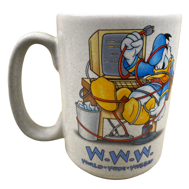 Donald Duck World Wide Webbed Mug Disney