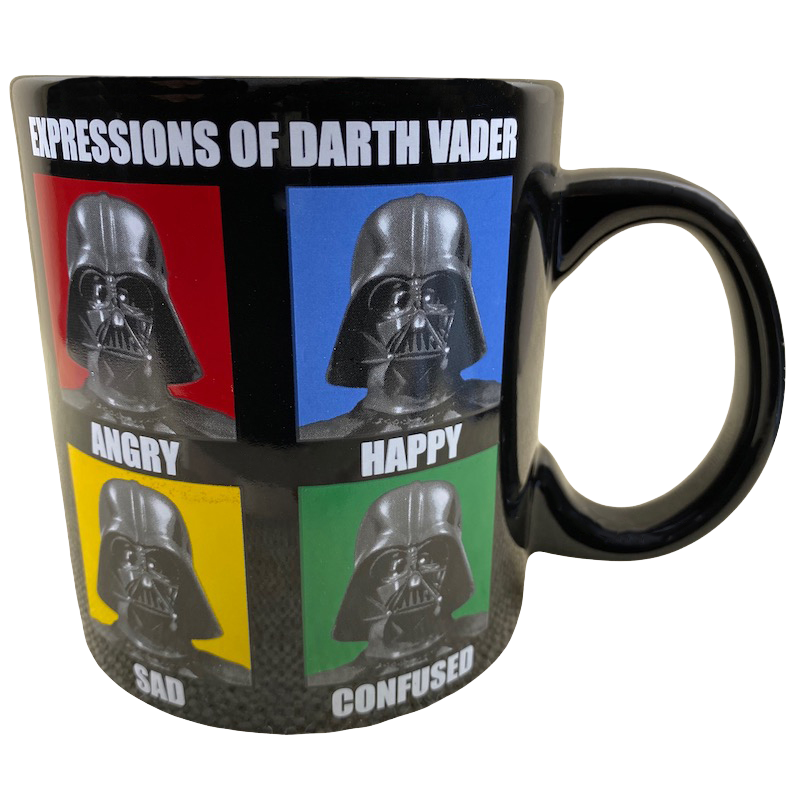 Expressions Of Darth Vader Oversized 20oz Mug Silver Buffalo