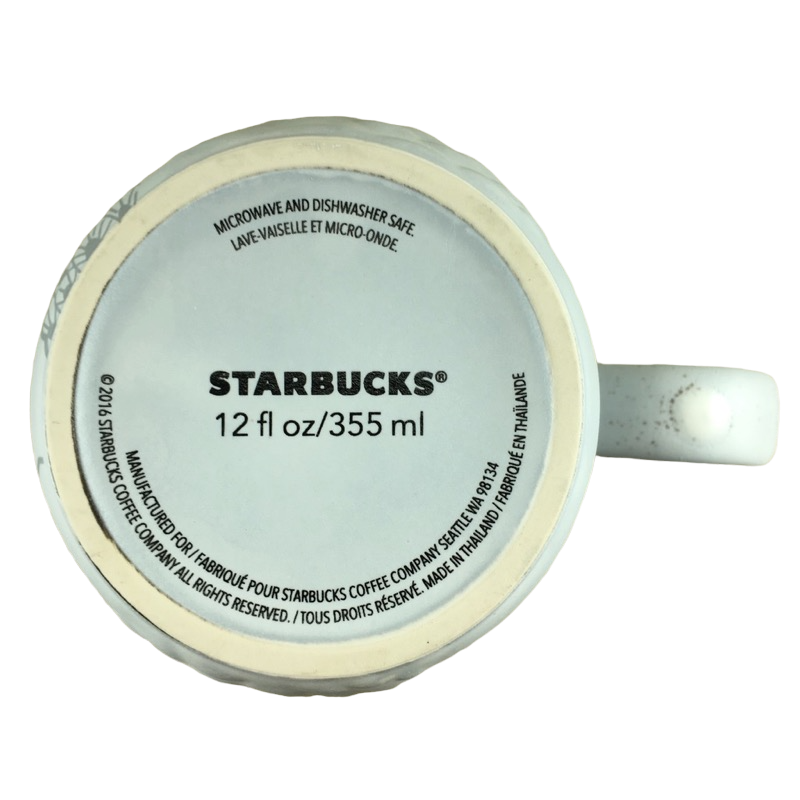 Holiday 2016 Embossed Siren Tail 12oz Mug Starbucks