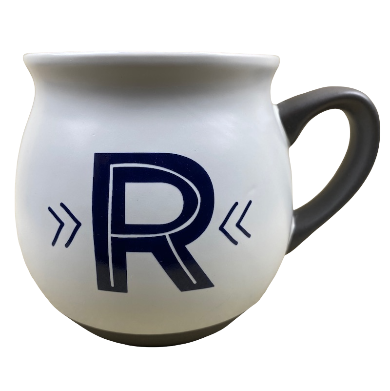 "R" Monogram Initial Cream Mug Threshold