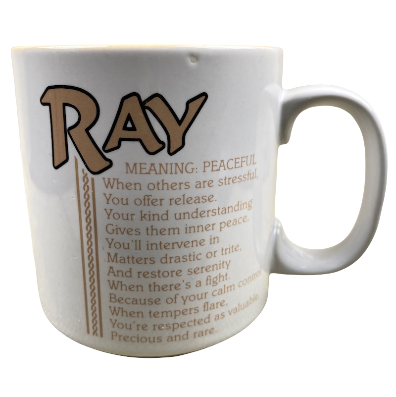 RAY Poetry Name Peach Interior Mug Papel