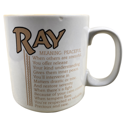 RAY Poetry Name Peach Interior Mug Papel