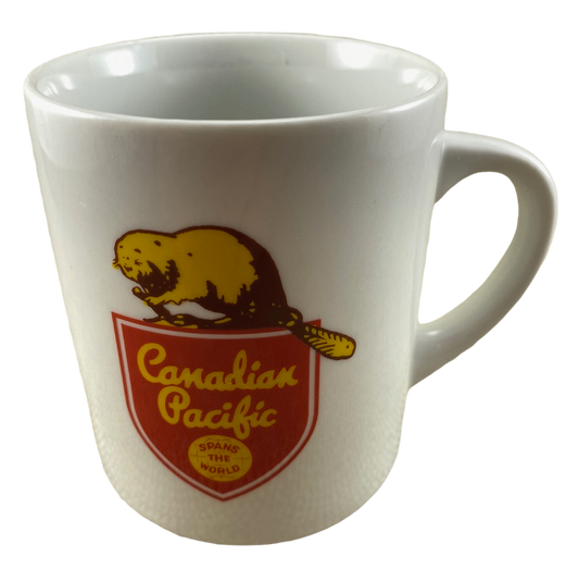 Canadian Pacific Railway Spans The World Beaver Logo Mug