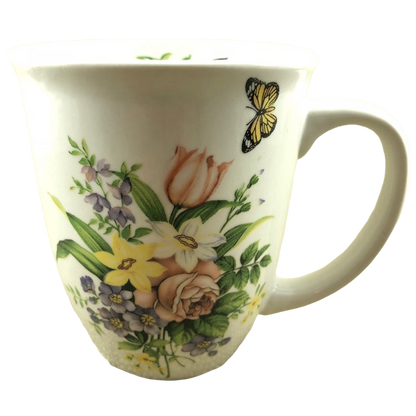 Flowers Feed The Soul Floral Bouquet And Butterfly Mug Lily Creek