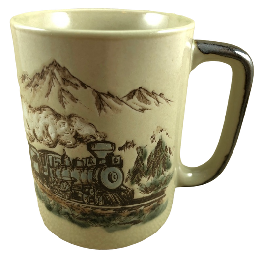 Steam Locomotive Embossed Train Mug Otagiri