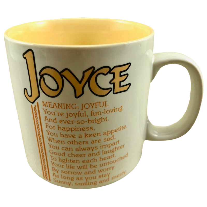 JOYCE Poetry Name Yellow Interior Mug Papel