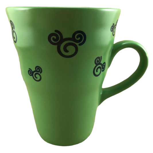Mickey Mouse Abstract Swirl Ears Green Mug Disney