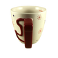 Snowflakes With Red Stocking Handle Mug Starbucks
