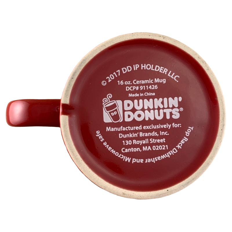 Dunkin' Donuts Logo Red And White Mug