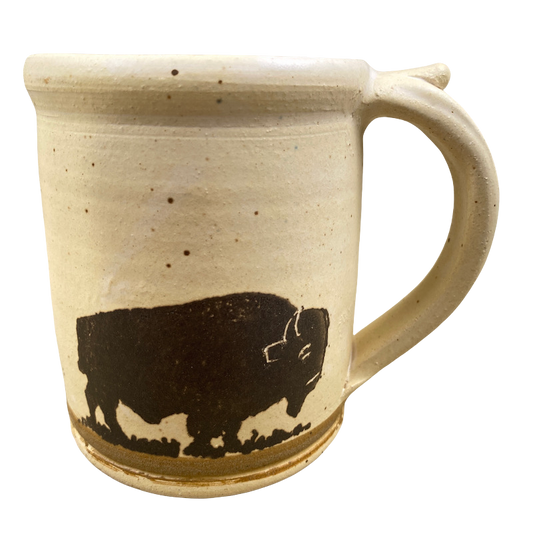 Bison Pottery Mug Dakota Stoneware