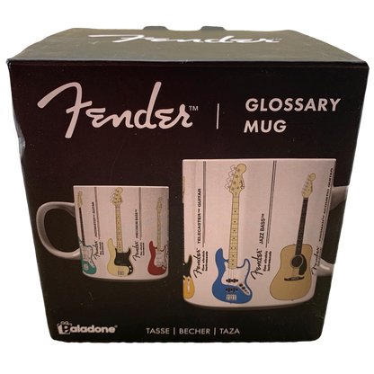 Fender Guitars Glossary Mug Paladone NEW IN BOX