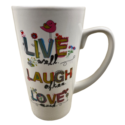 Live Well Laugh Often Love Much Tall Mug Natural Life