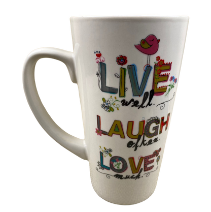 Live Well Laugh Often Love Much Tall Mug Natural Life