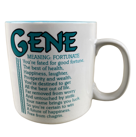 GENE Poetry Name Light Blue Interior Mug Papel