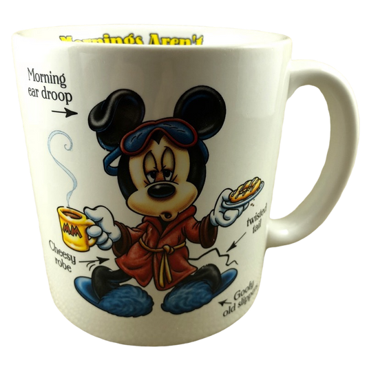 Mickey Mouse Mornings Aren't Pretty Oversized Mug Disney Store