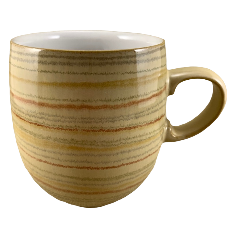 Langley Caramel Stripes Curve Mug Denby