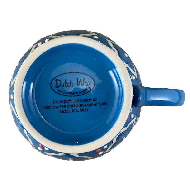 Dutch Wax Blue Abstract Mug Coastline Imports
