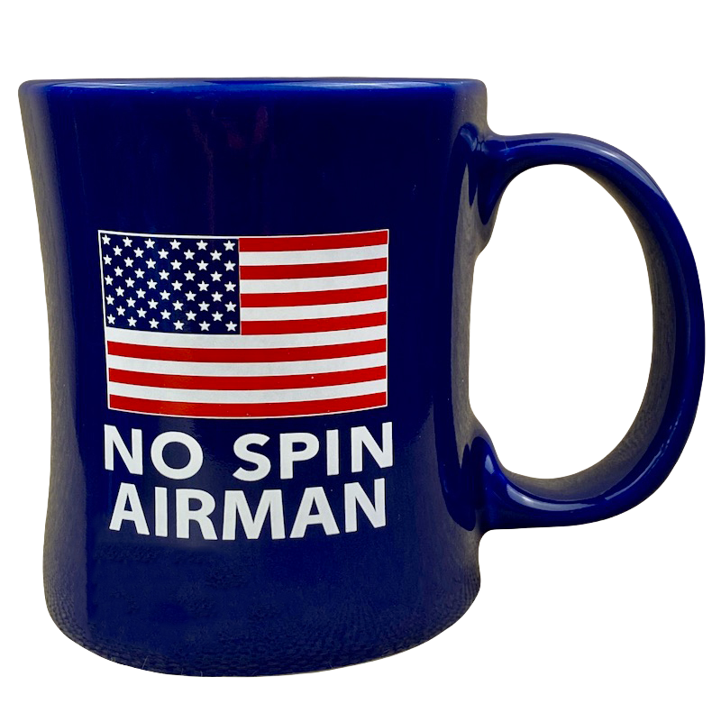 Bill O'Reilly No Spin Airman United States Flag Blue Mug Ceramic Source