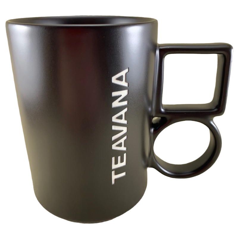 Etched Logo With Unique Square And Round Handle Mug Starbucks Teavana