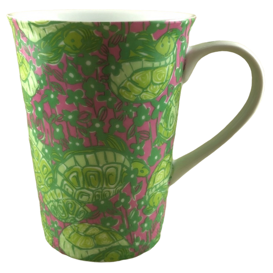 Lead A Colorful Life Turtle Collage Mug Lilly Pulitzer