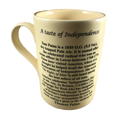 Harveys Tom Paine A Taste Of Independence Mug Staffs England