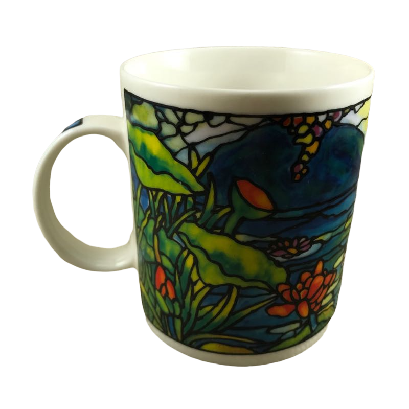 Stained Glass Floral Tiffany Inspired Mug The Museum Company