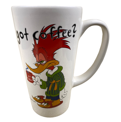 Woody Woodpecker Got Coffee? Walter Lantz Universal Studios Tall Mug