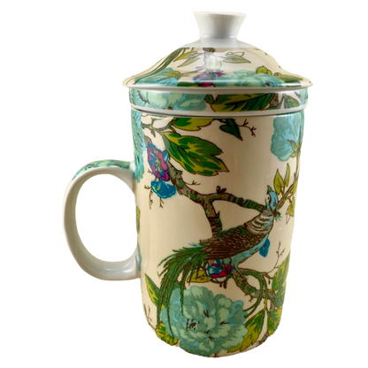 Floral Birds Tea Infuser Mug World Market