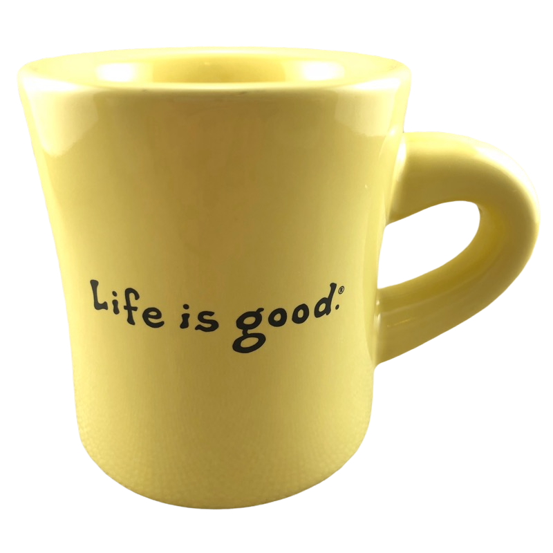 Life is Good Grow Tulip Yellow Mug