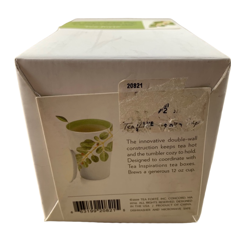 Tea Inspiration Cup Floral Tumbler Tea Forte NEW IN BOX