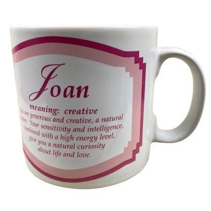 Joan Personally Speaking Name Origin Mug Papel