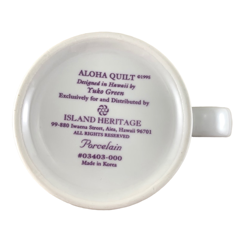 Aloha Quilt Mug Island Heritage