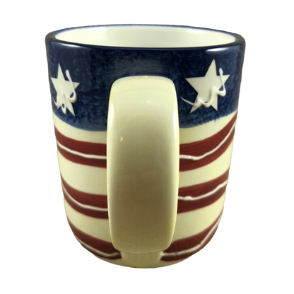 Wavy Stripes American Flag Mug HD Designs