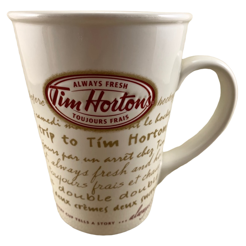 Tim Hortons Limited Edition No 009 Embossed Logo Mug