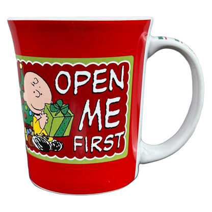 Peanuts Charlie Brown & Snoopy Open Me First Mug Gibson