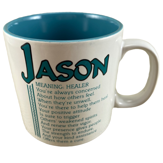 JASON Poetry Name Blue Interior Mug Papel