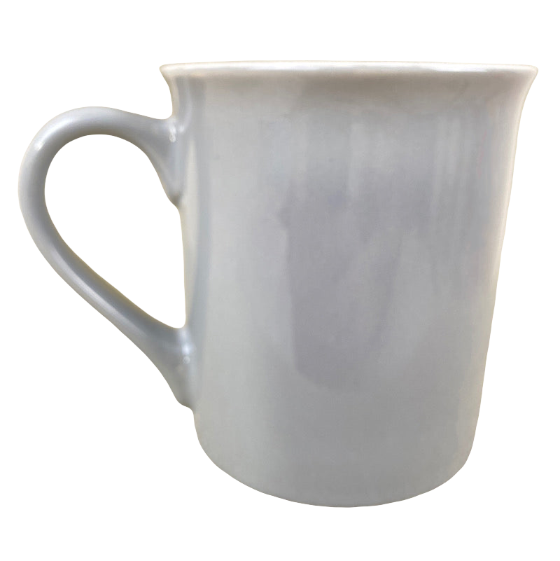 You Only Live Once Gray Mug With White Interior And Gray Exclamation Point Inside THL