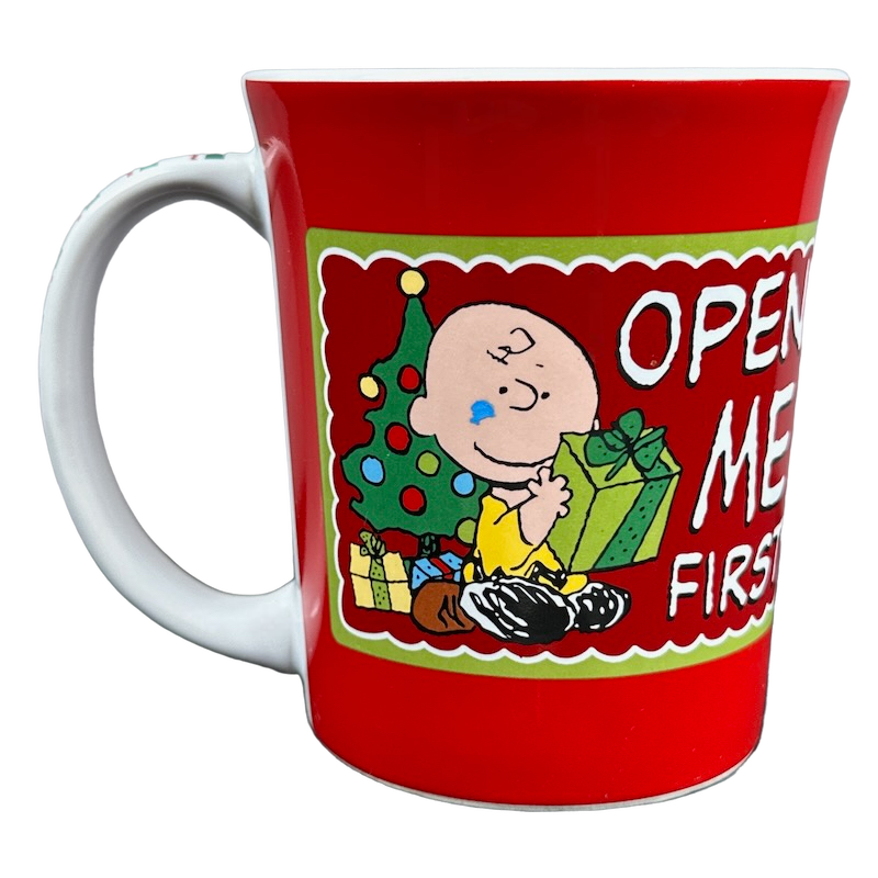 Peanuts Charlie Brown & Snoopy Open Me First Mug Gibson