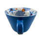 Ribbed Floral Blue 12oz Mug Starbucks