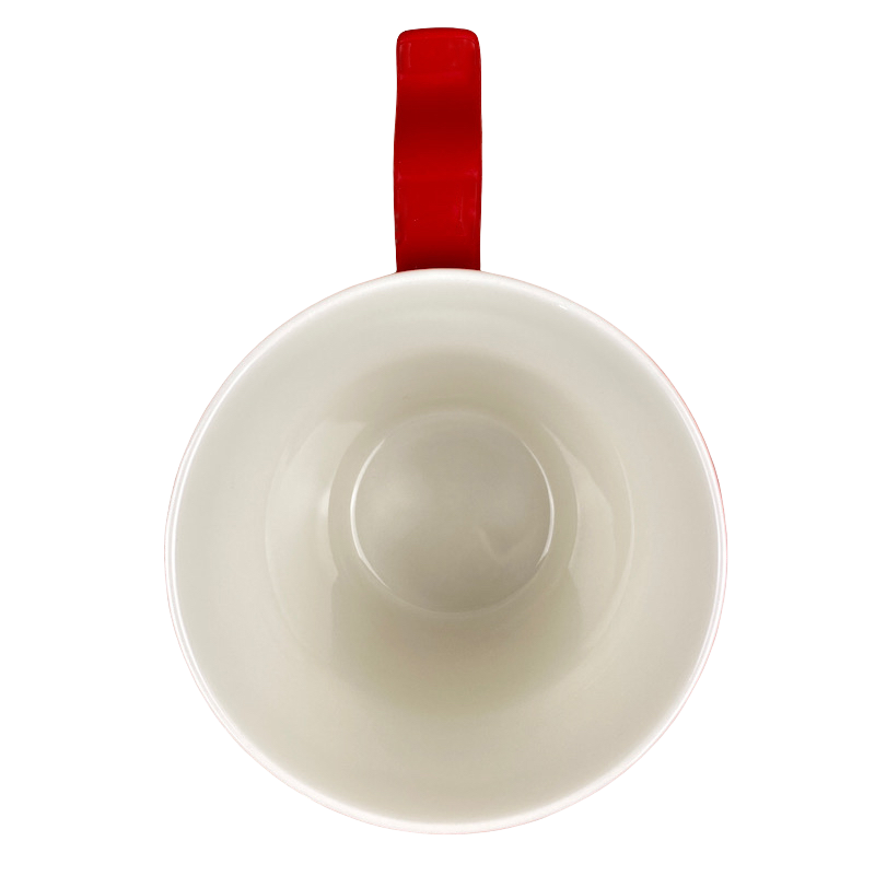 Rococo Scroll Handle Glossy Red 12oz Mug 2015 Starbucks Teavana