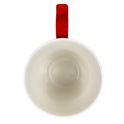 Rococo Scroll Handle Glossy Red 12oz Mug 2015 Starbucks Teavana