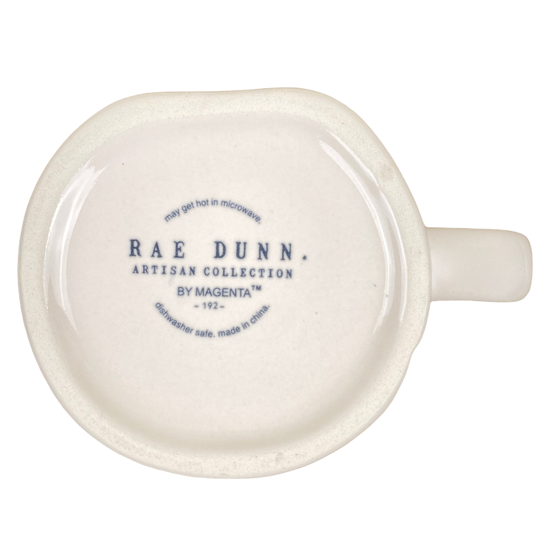 Rae Dunn Artisan Collection DANIEL Name Mug Cream Inside Magenta NEW