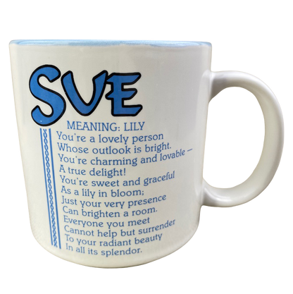 SUE Poetry Name Blue Interior Mug Papel