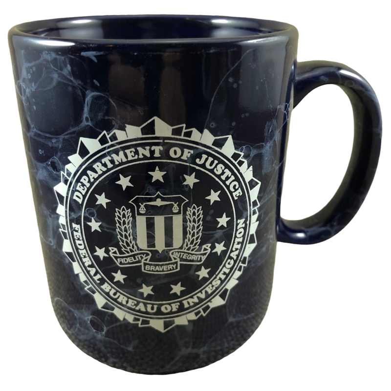 Department Of Justice Federal Bureau Of Investigation Marble Mug