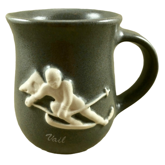 Vail Colorado Embossed Skier mug