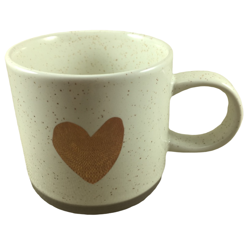 Rose Gold Heart Speckled Two Tone Mug 12oz Mug Starbucks
